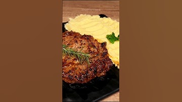 Super Juicy Steak with Mashed Potatoes #potato #shorts