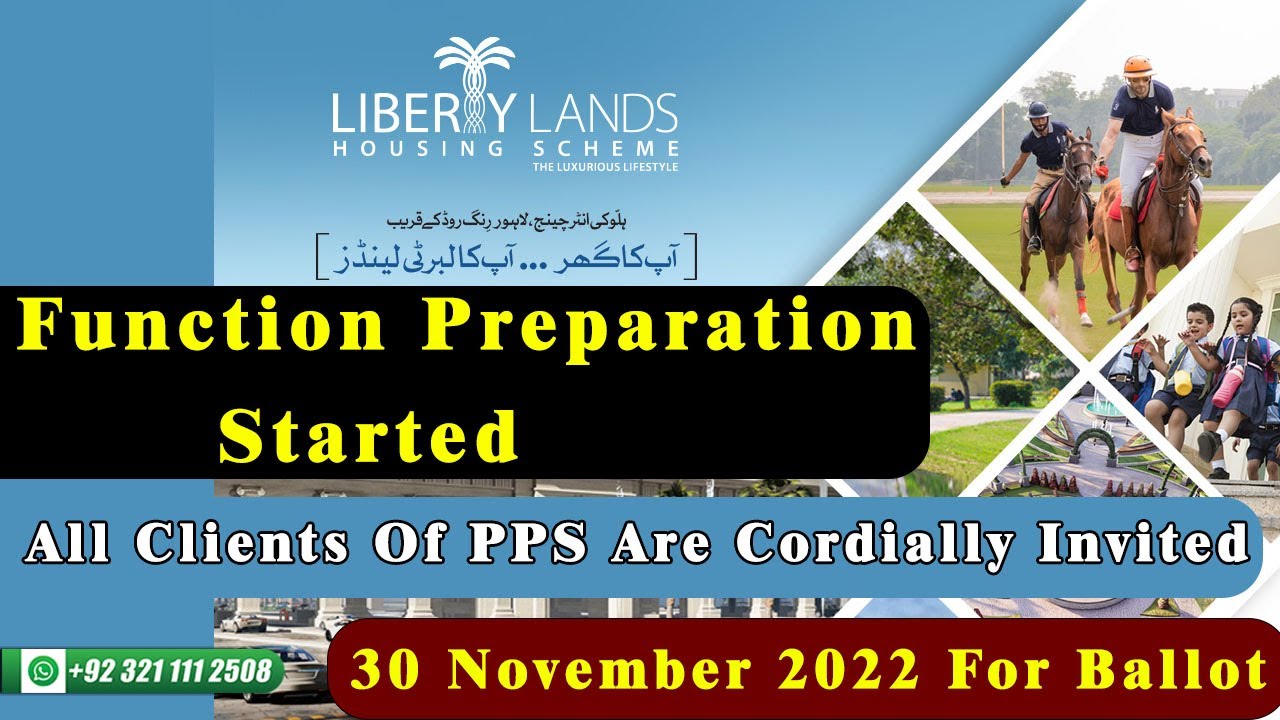 Function Preparation Started At Liberty Land Site All Clients Of PPS Are Cordially Invited On 30