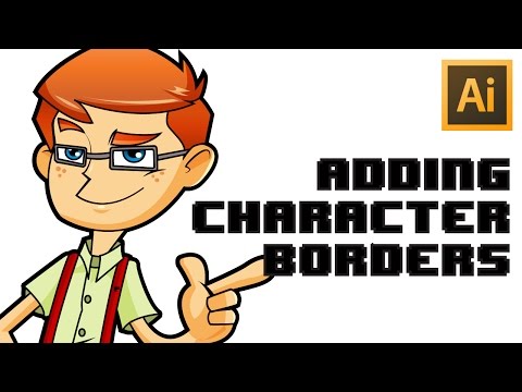 How to add Borders for Characters in Adobe Illustrator