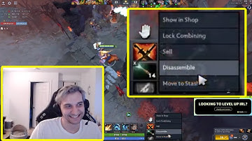 Arteezy Shows New Disassemble Item Trick