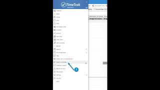 TimeTrak 20.1 New Look Introduction - Menu