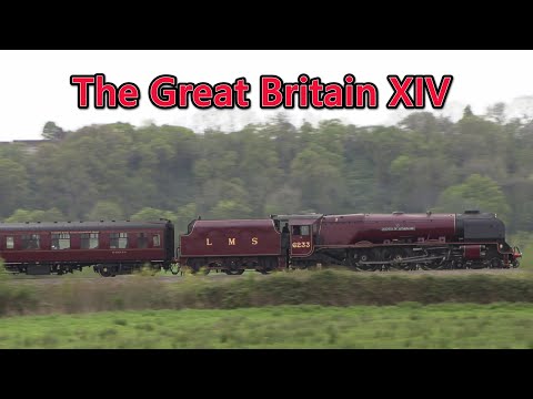 6233 Duchess of Sutherland The Great Britain XIV. Powering across the Somerset Levels