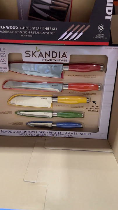 Skandia 5-piece Stainless Steel Cutlery Set with Blade Guards 