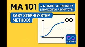 6- MA 101- Calculus 1- 3.4 Limits at Infinity & Horizontal Asymptotes - Dr. Zahir Math
