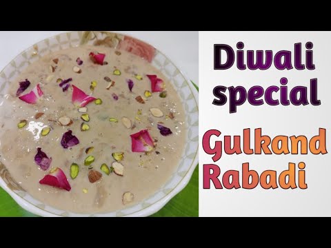 Diwali Special Gulkand Rabadi I Shahi Gulkand Rabadi I Gulkand Basundi I India's Famous Desert I