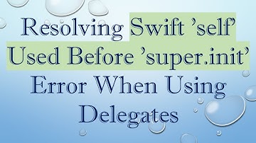Resolving Swift 