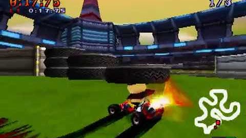 CTR Time Trial - Beating Oxide - Slide Coliseum (No Cheats/ Glitches)