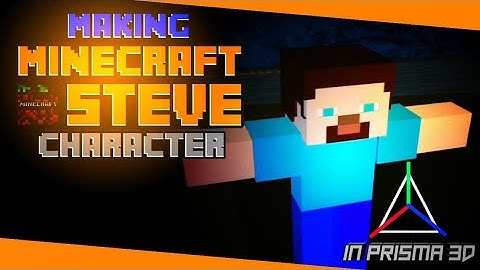 How to make minecraft steve in prisma 3d | minecraft prisma 3d animation#minecraftanimation#prisma3d