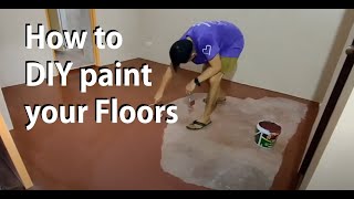 How to Paint your Floors (no tiles)