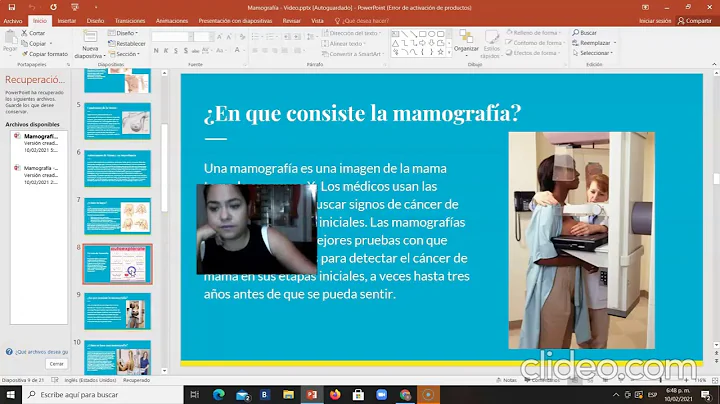 Charla de Mamografia, Lina Cuenca