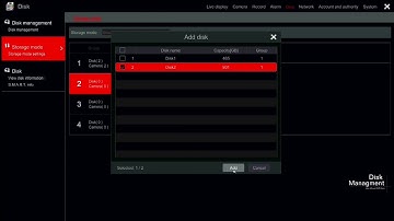 SWL presents Provision ISR Ossia user guide chapter 8 Disk Management