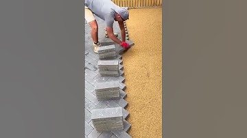 Smart Techniques for Installing Paving Blocks #shorts