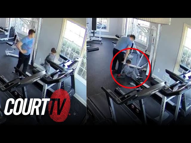 Treadmill Abuse Murder Trial: Video of Defendant u0026 Victim at Gym class=