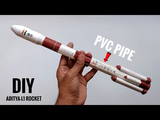 Making ADITYA-L1 PSLV Rocket Model | DIY PSLV Rocket Model #ADITYAL1 class=