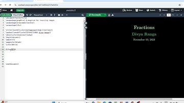 How to create Fraction in LaTeX| Latex Overleaf