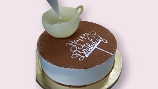 Beautiful and Amazing 🤩 Cake 🎂 tea cup topper। coffee cup topper cake coffee cake