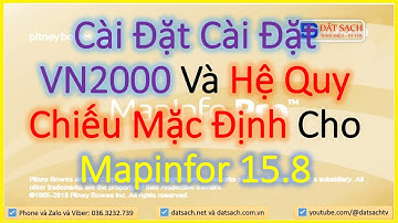 👉 Bài 2_Cài đặt Cài đặt VN2000 và Hệ quy chiếu mặc định Cho Mapinfor 15.8