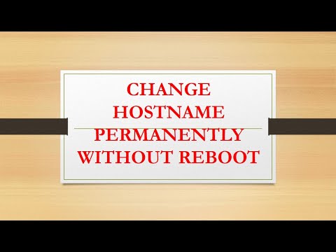 How to change hostname permanently without restart in ubuntu| change hostname without reboot |