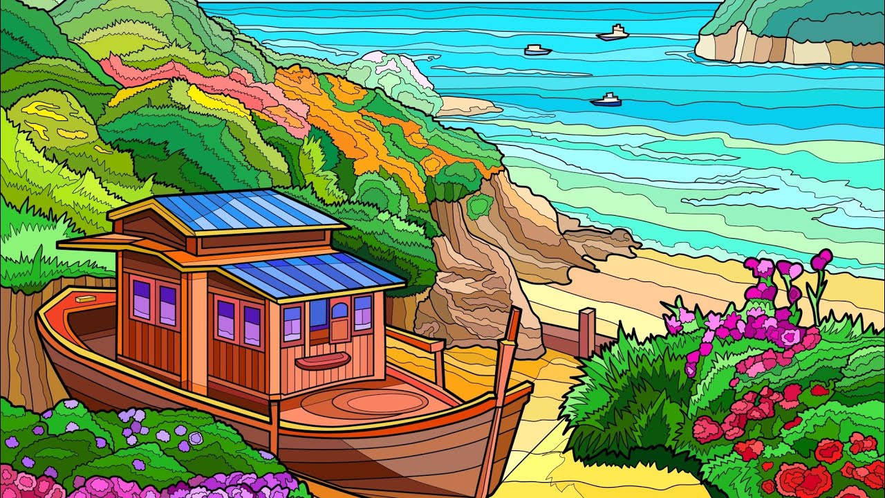 Hey Color Paint By Numbers App Colour With Me Boat At The Beach summer hey-color-paint-by-numbers-app-colour-with-me-boat-at-the-beach-summer