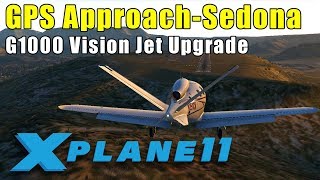 X-Plane 11: GPS Approach at Sedona in the Updated G1000 Vision Jet screenshot 3