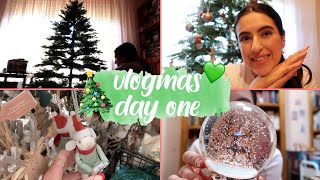 Decorate With Me For Christmas and Put Up The Tree | Vlogmas Day 1