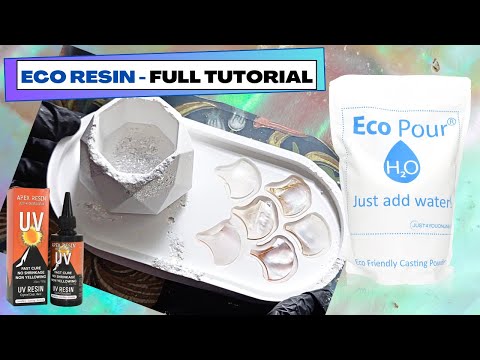Eco Resin  FULL TUTORIAL with Eco Pour, UV Resin and Mother of