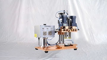 two pcs of desktop screw capping machine testing for Korean customers 出口韓國兩台台式旋蓋機