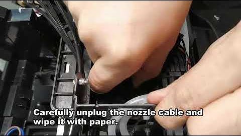 How to Change A4 UV Printer printhead L805