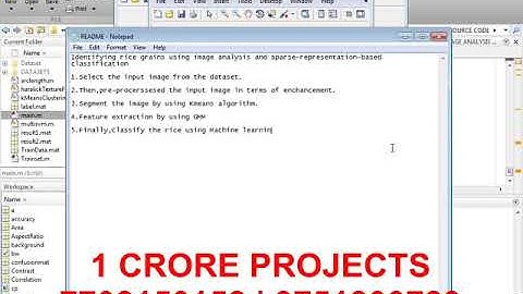 Identifying Rice Grains Using Image Analysis And Sparse Representation Based Classification