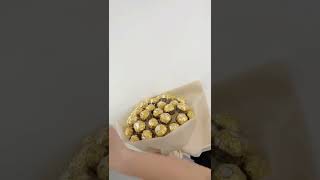 Ferrero Rocher chocolate bouquet gift DIY tutorial Ferrero Rocher chocolate bouquet gift DIY tutorial