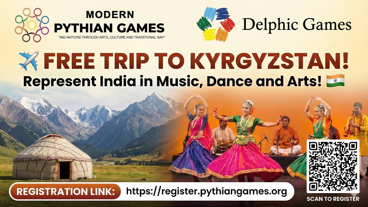 ✈️ FREE TRIP TO KYRGYZSTAN! Represent India in music, Dance and Arts! 🇮🇳 