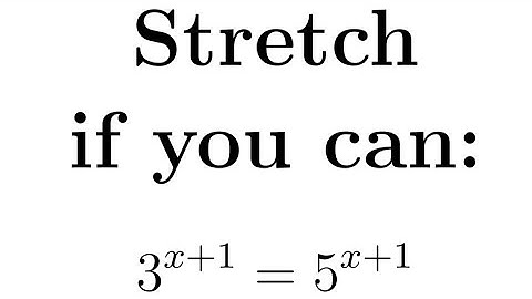 Solving a Simple Indices Equation | Application of Laws of Indices | Solving Exponential Equations