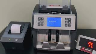 Money Counter. Print USD serial number + denomination summary. Mushii VC-M Mixed Value Counter