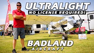 No License Required Ultralight Airplane! Badland Aircraft  Oshkosh 2023