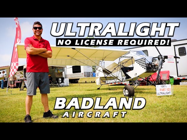 No License Required Ultralight Airplane! Badland Aircraft - Oshkosh 2023