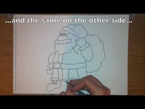 How To Draw A Cartoon Santa Claus Easy Step By Step Tutorial