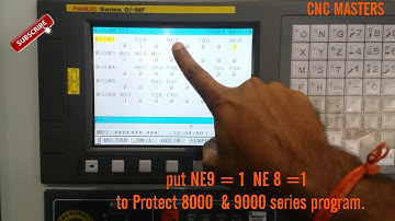 PROTECT 8000 & 9000 SERIES program On Fanuc Controller.// By CNC programmer in hindi and english