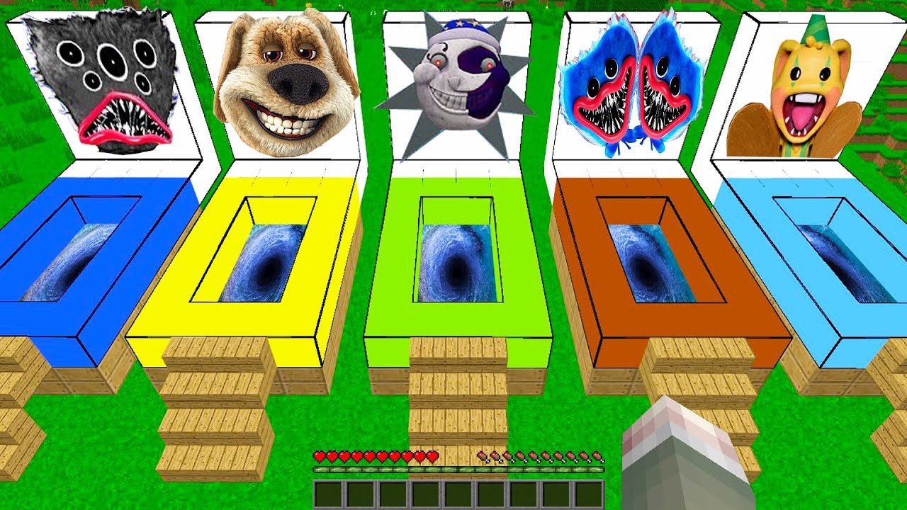 CHOOSE THE RIGHT BED KILLY WILLY TALKING BEN SUN HUGGY WUGGY BUNZO BUNNY FNAF 9 IN MINECRAFT