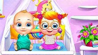 Kids Games Crazy Twins Baby House - Talking Twin Baby's - kids Fun Baby Care screenshot 1
