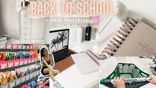Back to school + haul material escolar 2023  ✏ | comprando material, vuelta a la rutina.