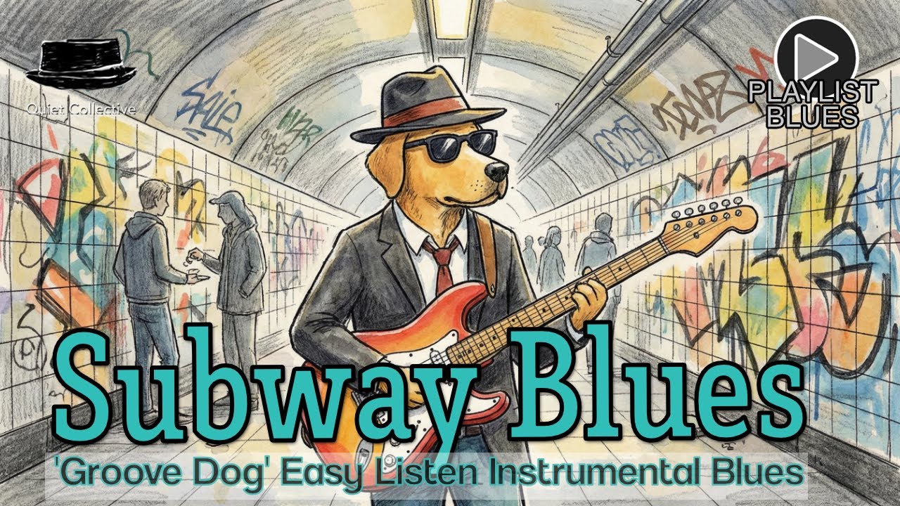 Subway Blues 'Groove Dog' Easy Listen Instrumental Blues Relaxing Playlist 