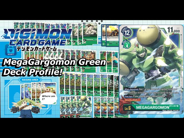 Digimon TCG 2020 - MegaGargomon (AKA Puppetmon 2.0) Green Deck Profile