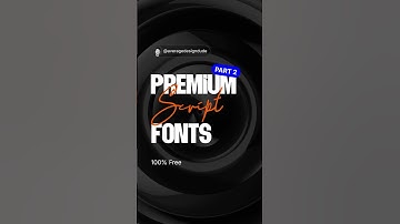 Top 7 Free Script Fonts Every Designer Should Try #freefonts