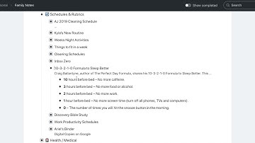 How I Organize my Personal Life in WorkFlowy