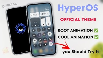 HyperOS New Control centre Edition With Cool Animation ✨ & HyperOS Official Boot Animation Enable ✅