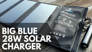 Big Blue (Upgraded) 28W Solar Panels Charger Review
