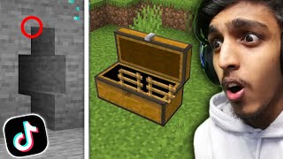 Testing TikTok Secret Base Hacks MINECRAFT!! GAME THERAPIST