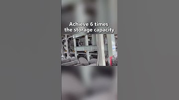 Can store warp beams and fabric rolls, achieve 6 times the storage capacity, safe, smart production