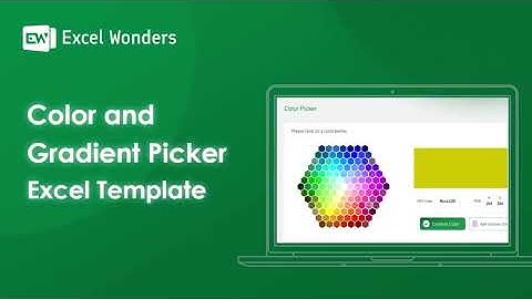 Create Color & Gradient Pallets With Excel!! - Color and Gradient Picker Excel Template