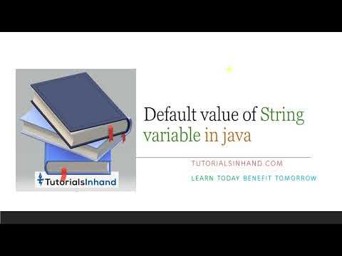 default value of string in java - YouTube